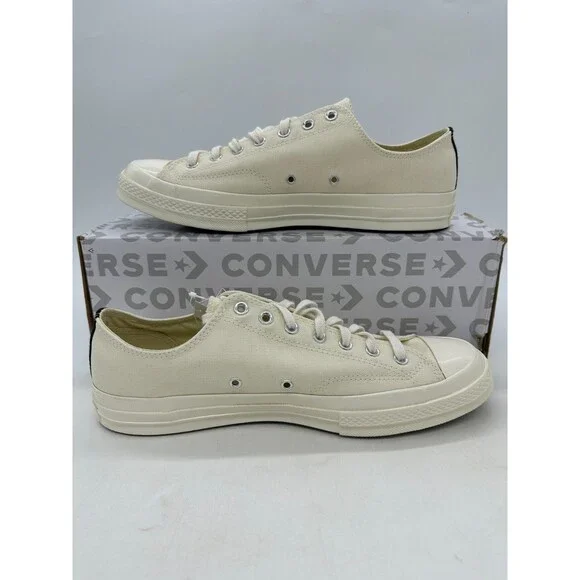 Converse x COMME des GARCONS Chuck 70 Mens Size 13 Cream White CDG Shoes 150207C
